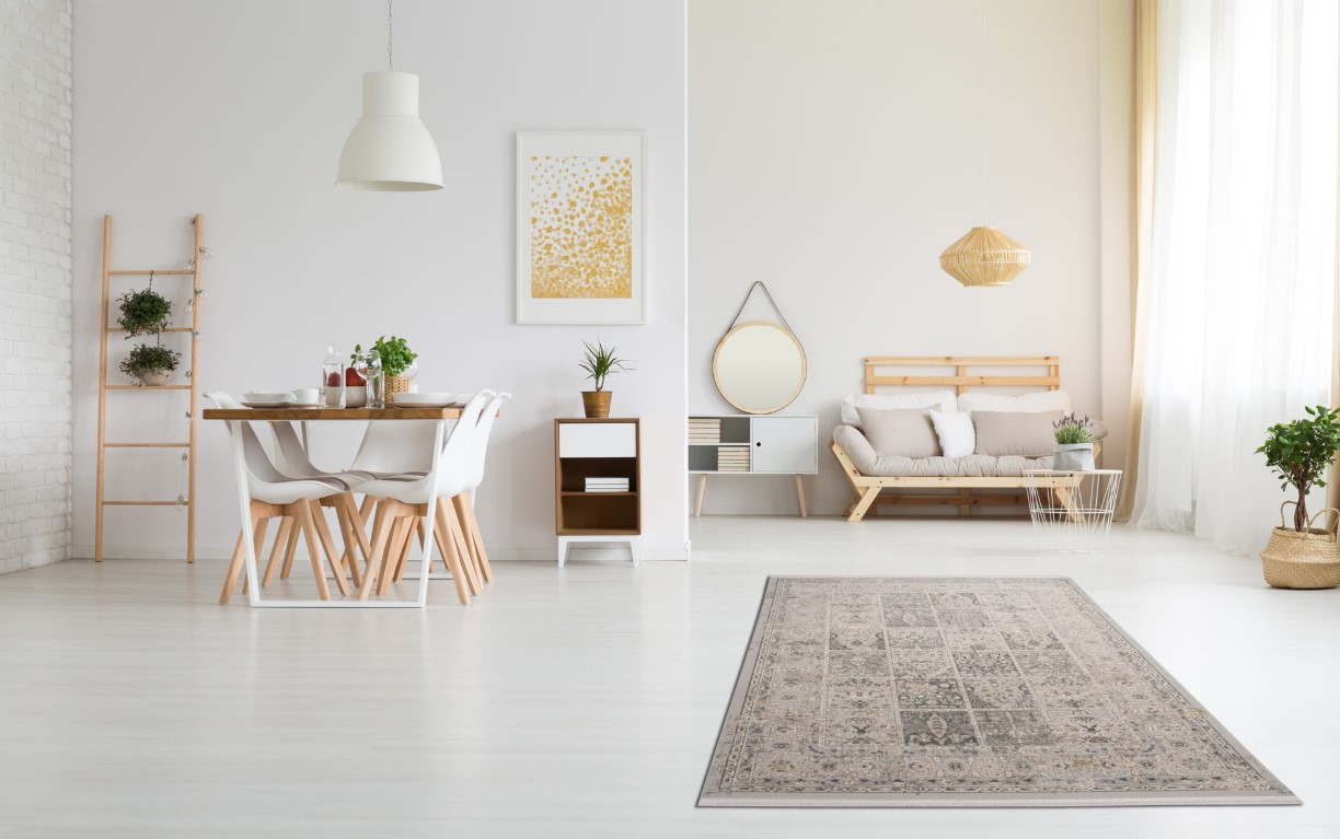 Między światem surowca a elegancją – dywan z domieszką skóry